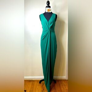 Halston Heritage long “emerald” dress size XS, NWT